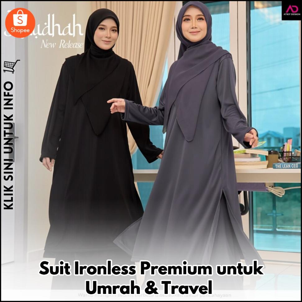 Suit Ironless Premium untuk Umrah & Travel