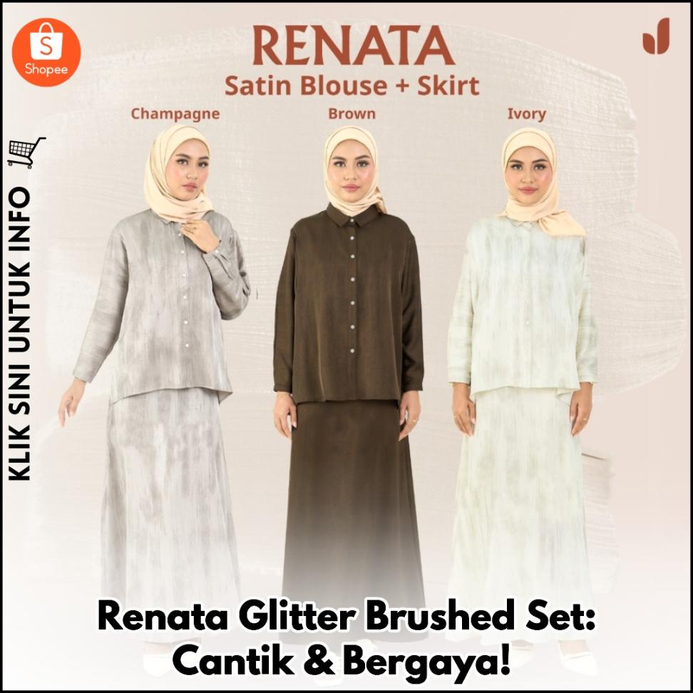 Renata Glitter Brushed Set: Cantik & Bergaya!