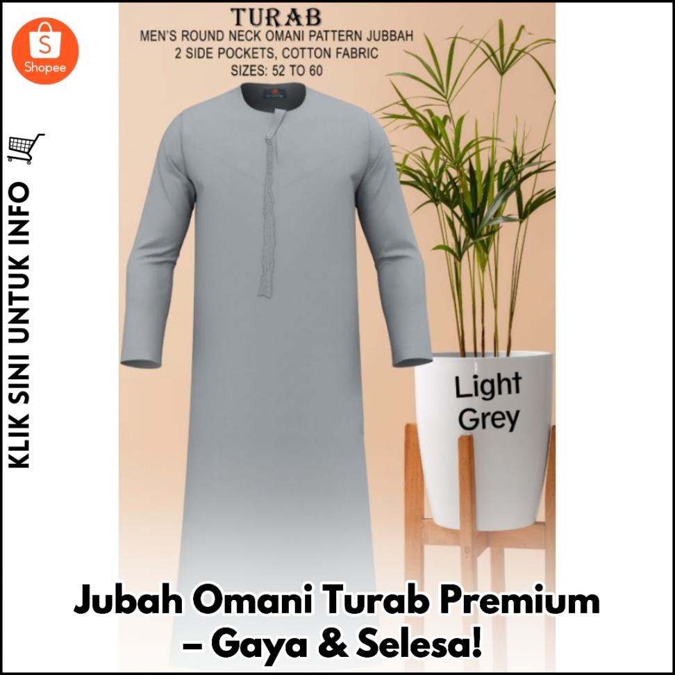 Jubah Omani Turab Premium – Gaya & Selesa!