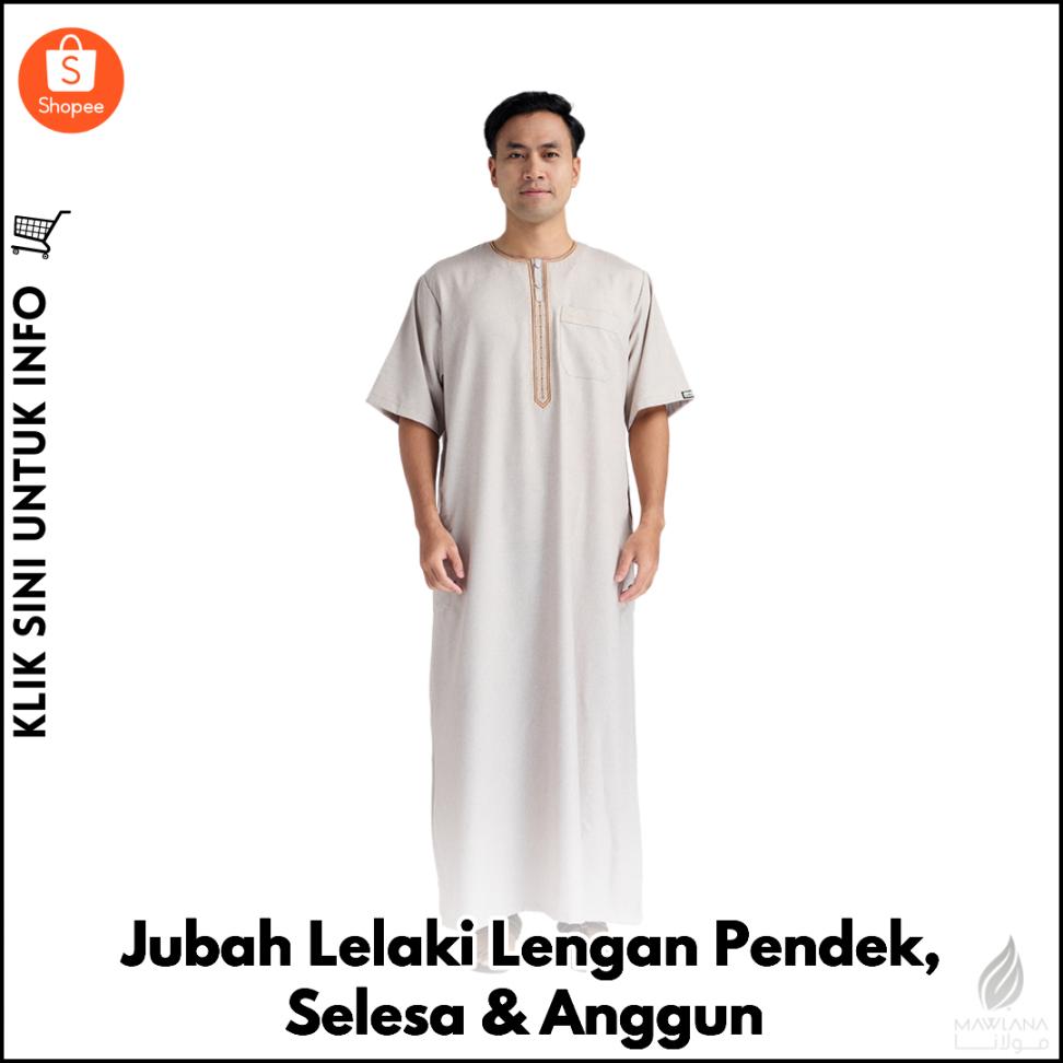 Jubah Mawlana Lelaki, Selesa & Bergaya untuk Seharian