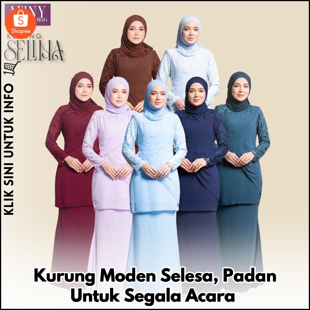 Kurung Moden Selesa, Padan Untuk Segala Acara