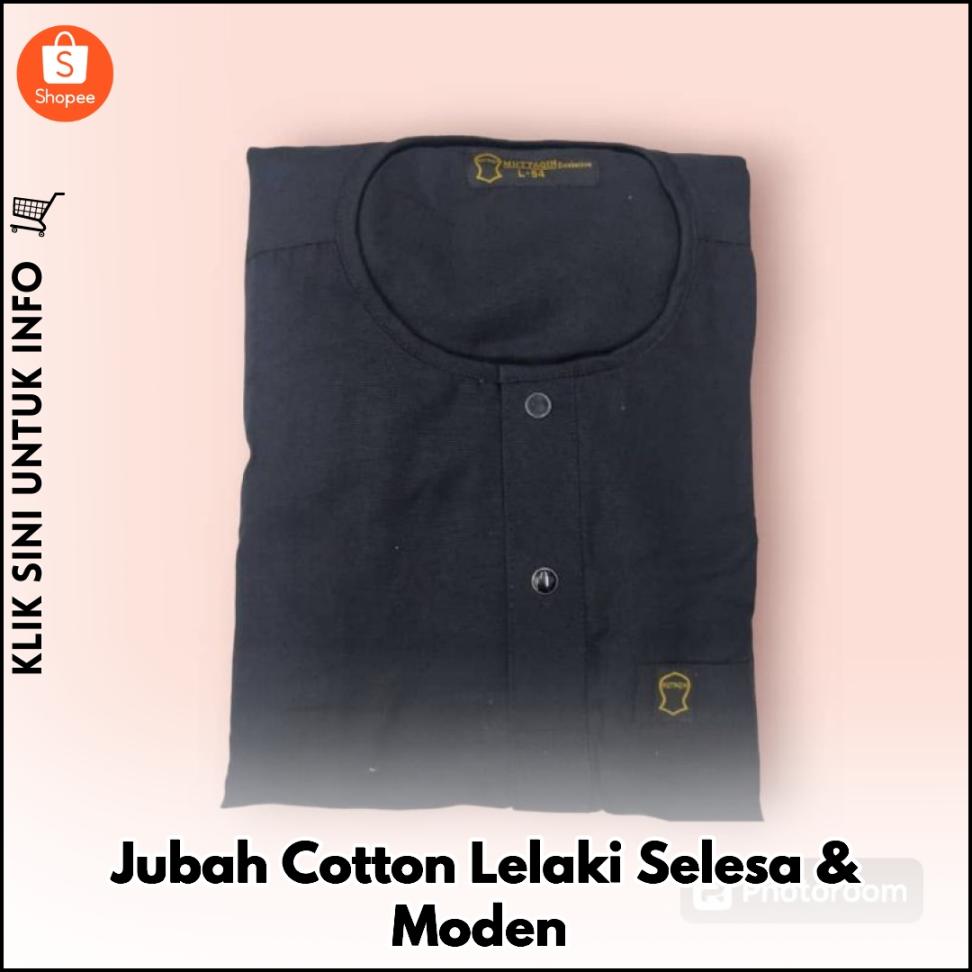 Jubah Cotton Lelaki Selesa & Moden
