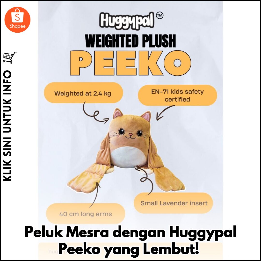 Peluk Mesra dengan Huggypal Peeko yang Lembut!