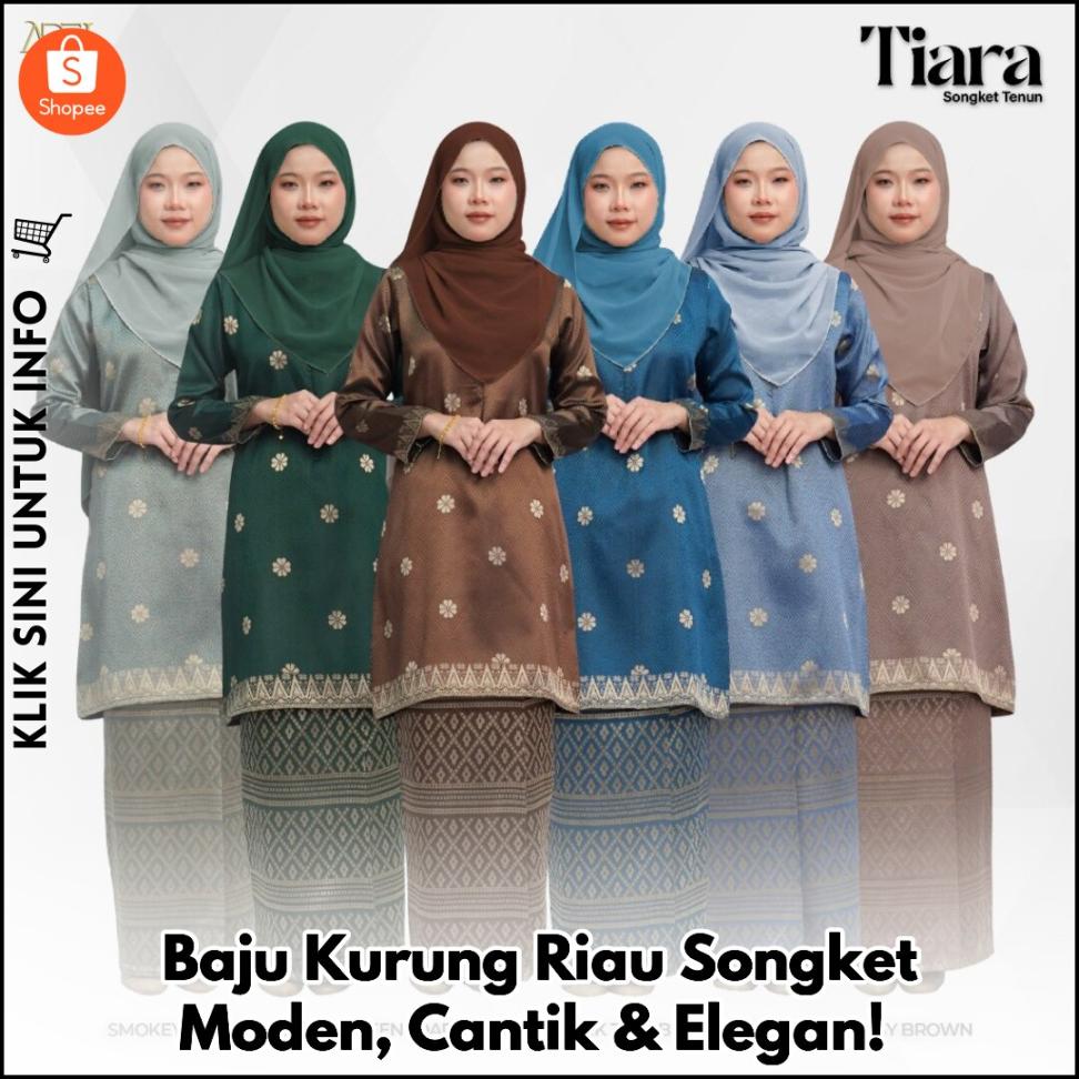 Baju Kurung Riau Songket Moden, Cantik & Elegan!