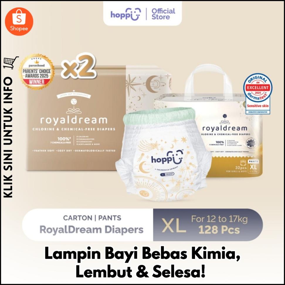 Lampin Bayi Bebas Kimia, Lembut & Selesa!