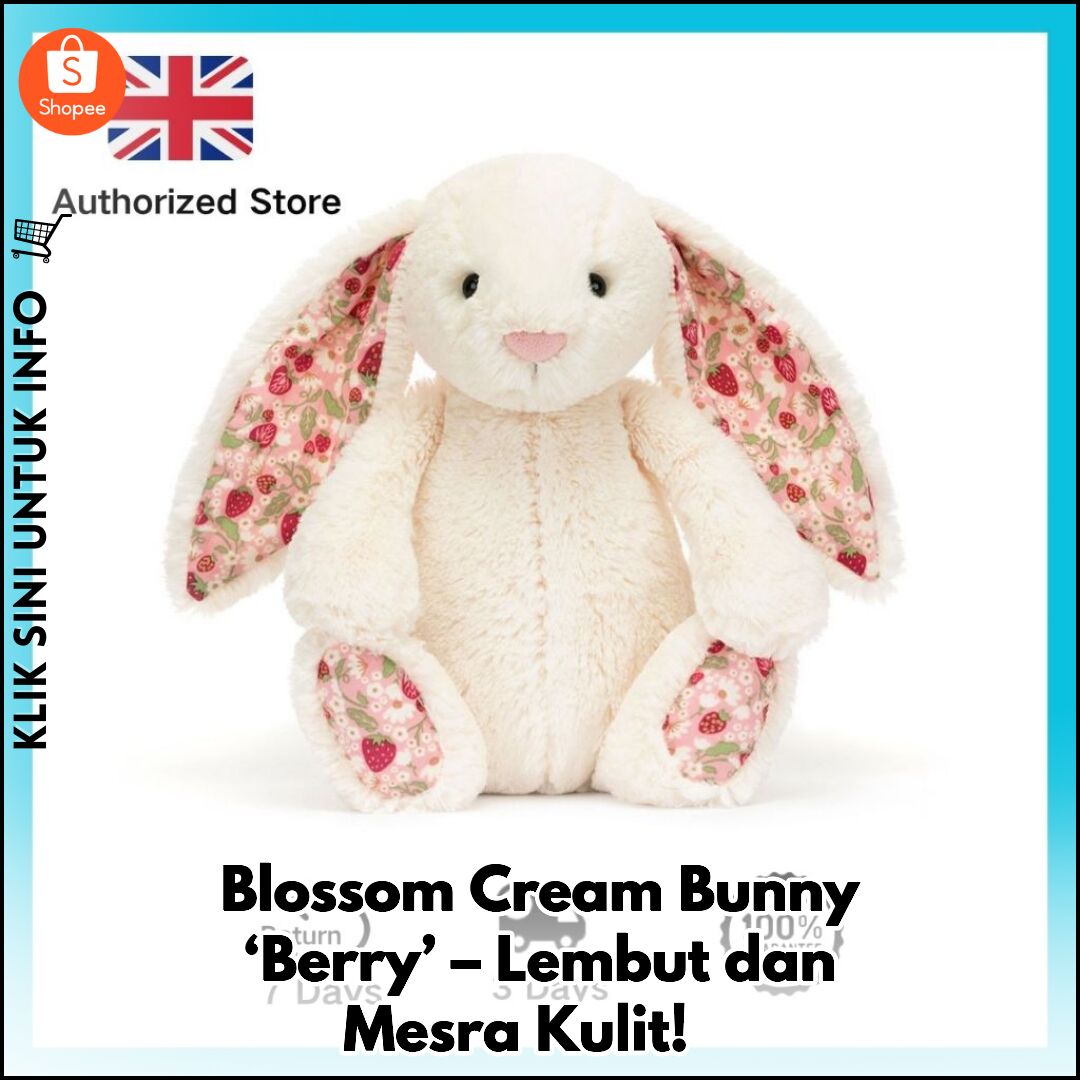 Blossom Cream Bunny ‘Berry’ – Lembut dan Mesra Kulit! ?