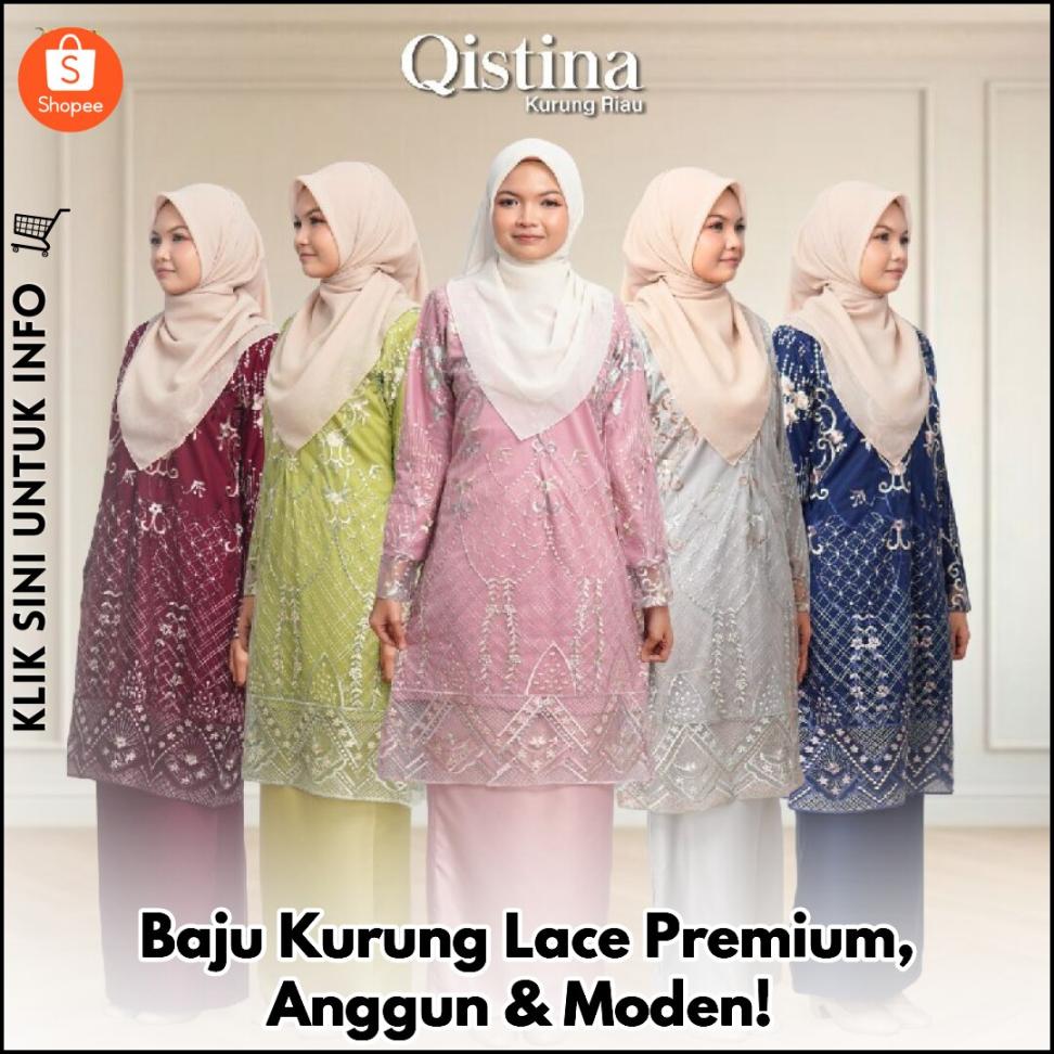 Baju Kurung Lace Premium, Anggun & Moden!