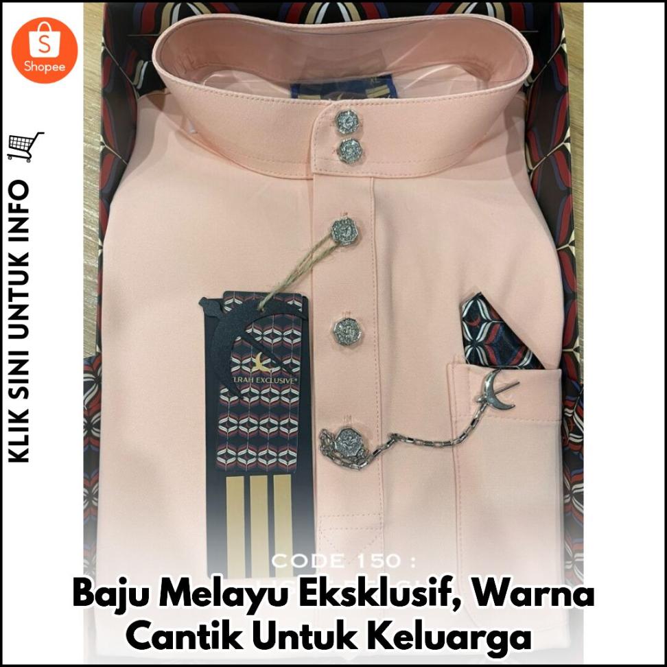 Baju Melayu Eksklusif, Warna Cantik Untuk Keluarga