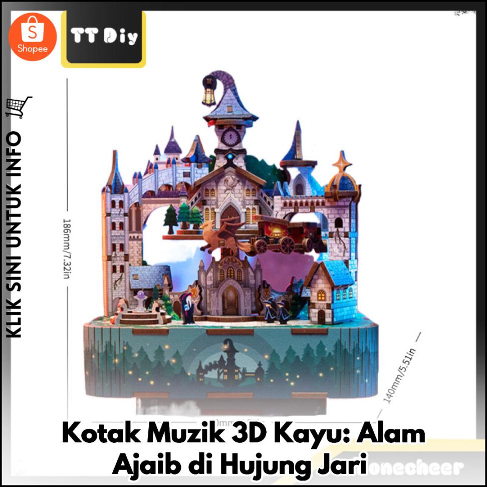 Kotak Muzik 3D Kayu: Alam Ajaib di Hujung Jari