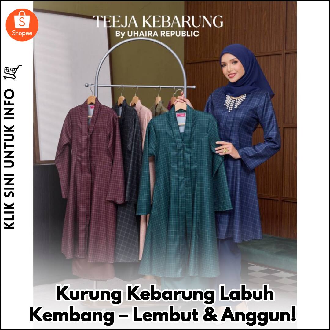 Kurung Kebarung Labuh Kembang – Lembut & Anggun!