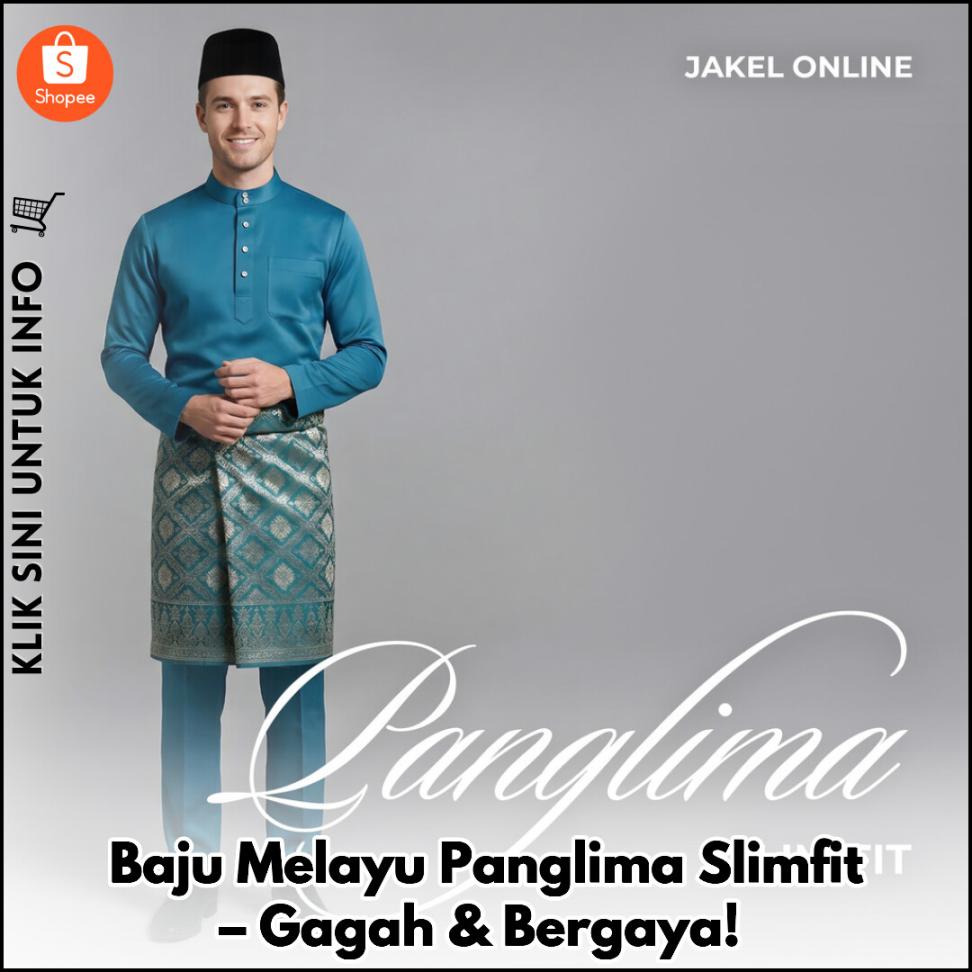 Baju Melayu Panglima Slimfit – Gagah & Bergaya!