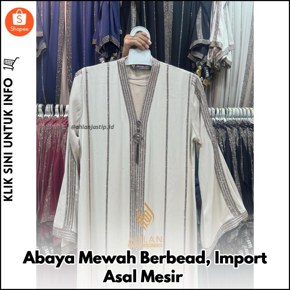 Abaya Mewah Berbead, Import Asal Mesir