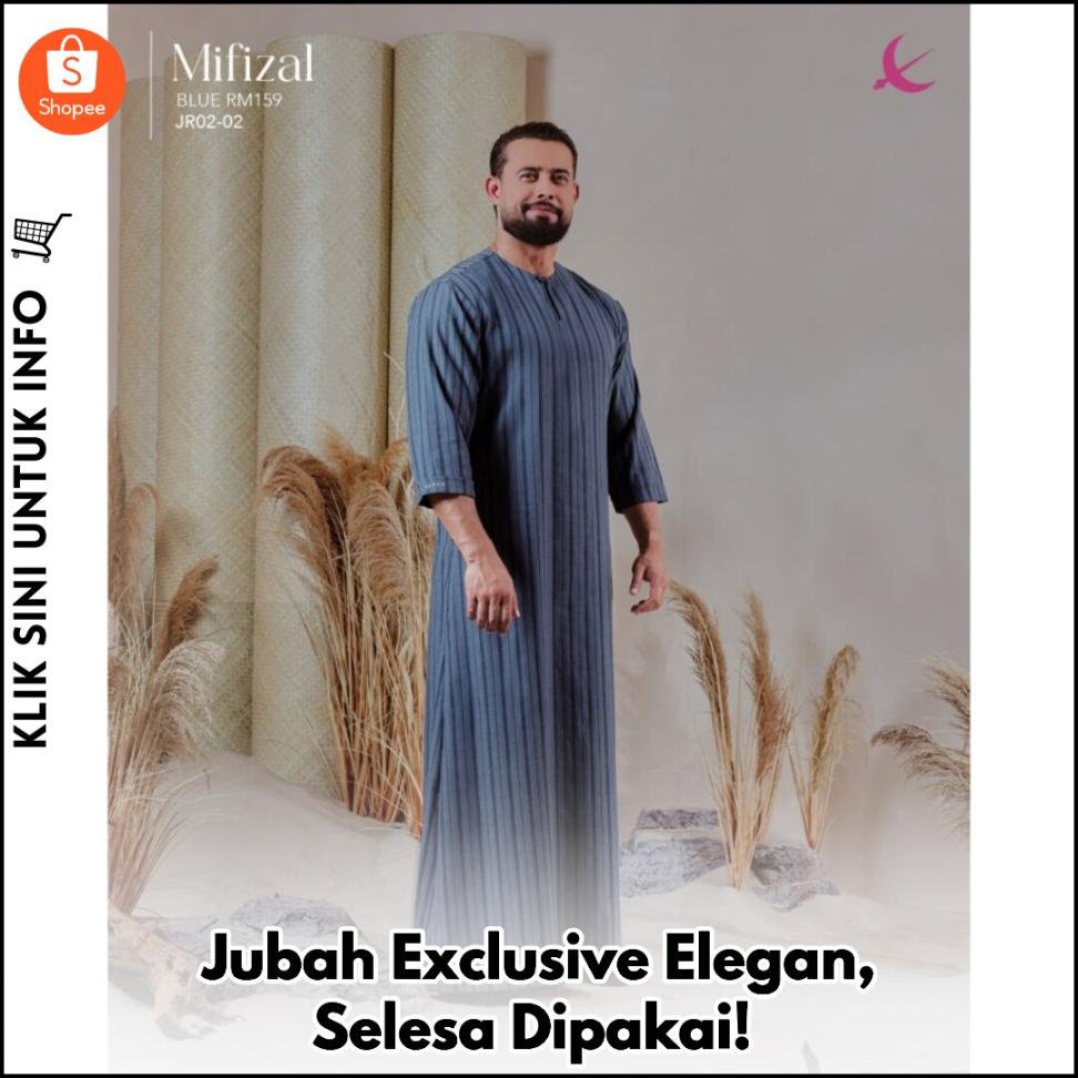 Jubah Exclusive Elegan, Selesa Dipakai!