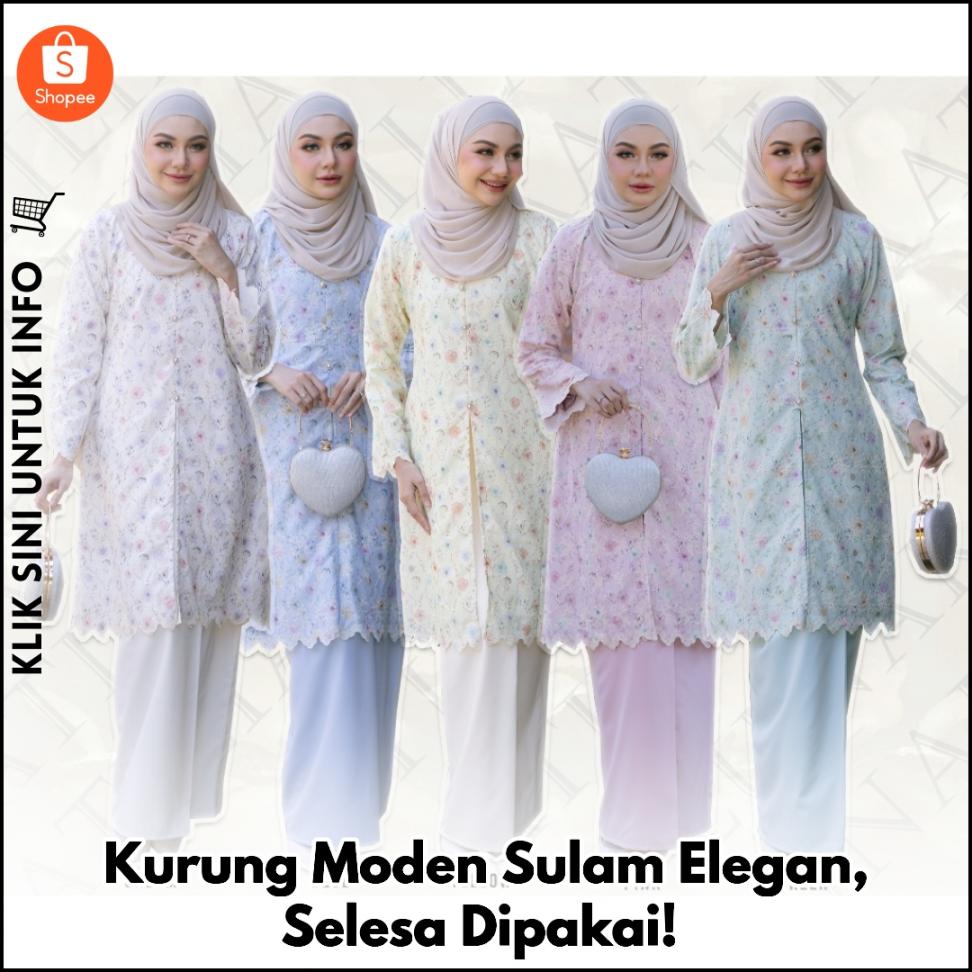 Kurung Moden Sulam Elegan, Selesa Dipakai!