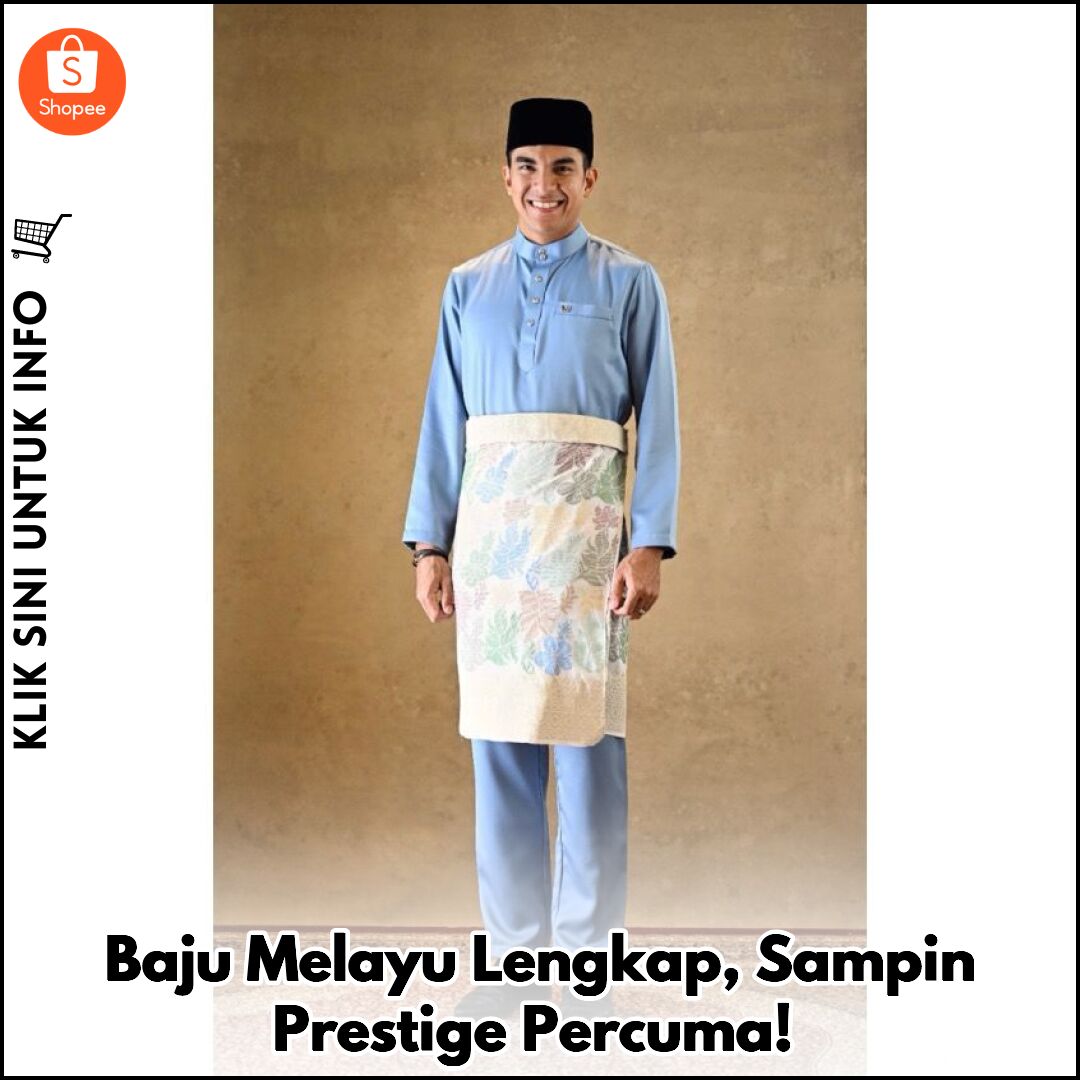 Baju Melayu Lengkap, Sampin Prestige Percuma!