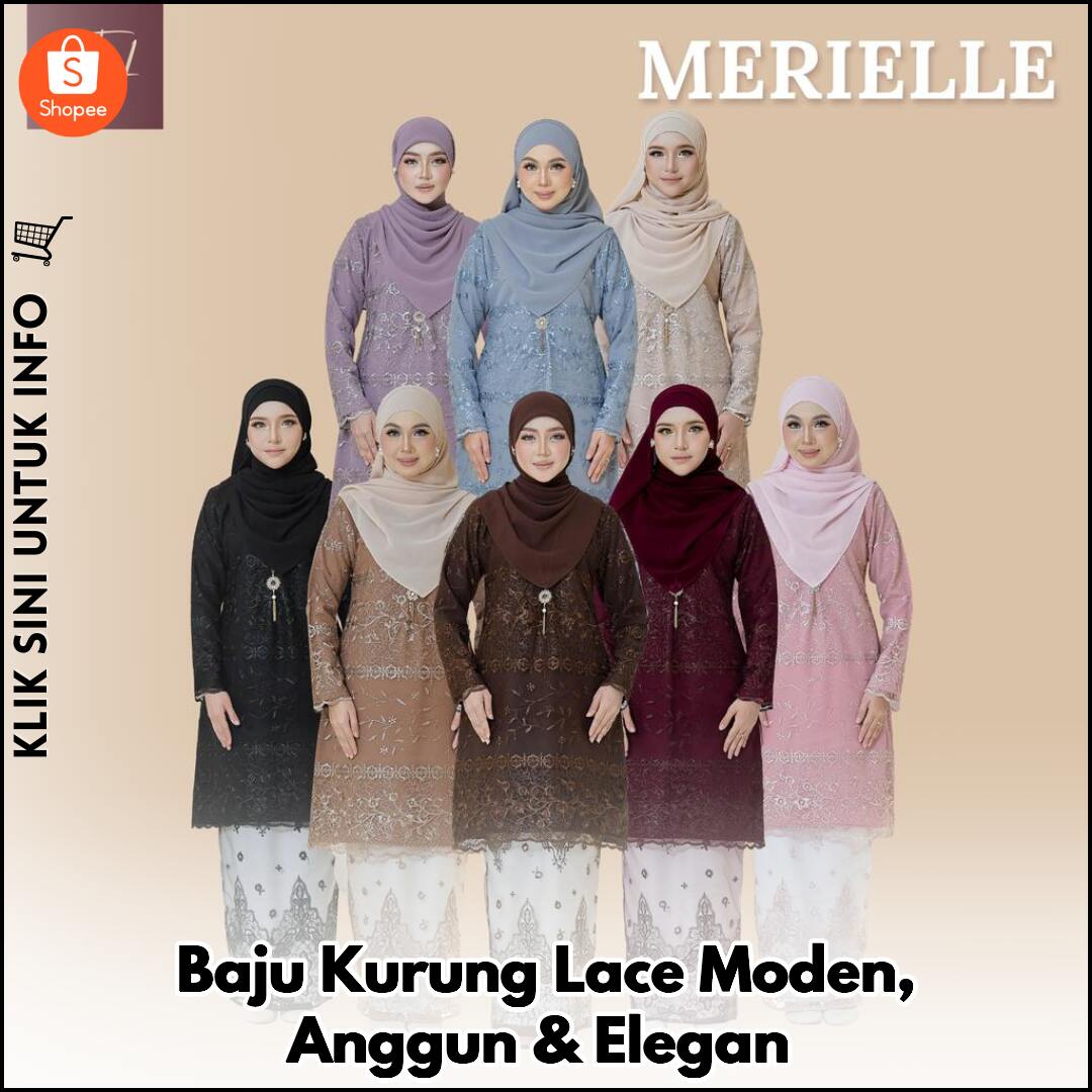 Baju Kurung Lace Moden, Anggun & Elegan