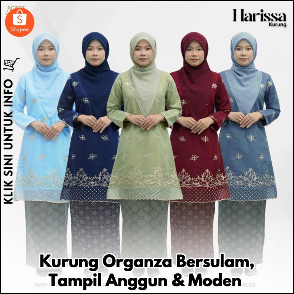 Kurung Organza Bersulam, Tampil Anggun & Moden