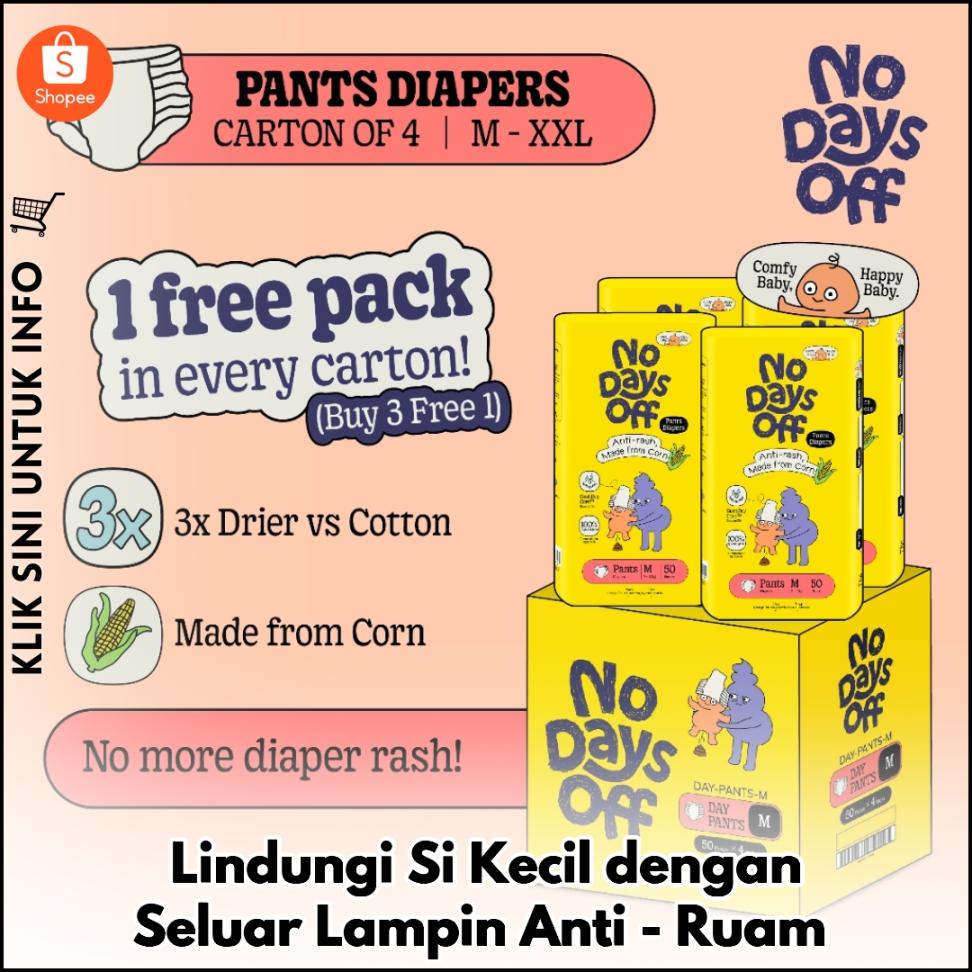 Lindungi Si Kecil dengan Seluar Lampin Anti-Ruam