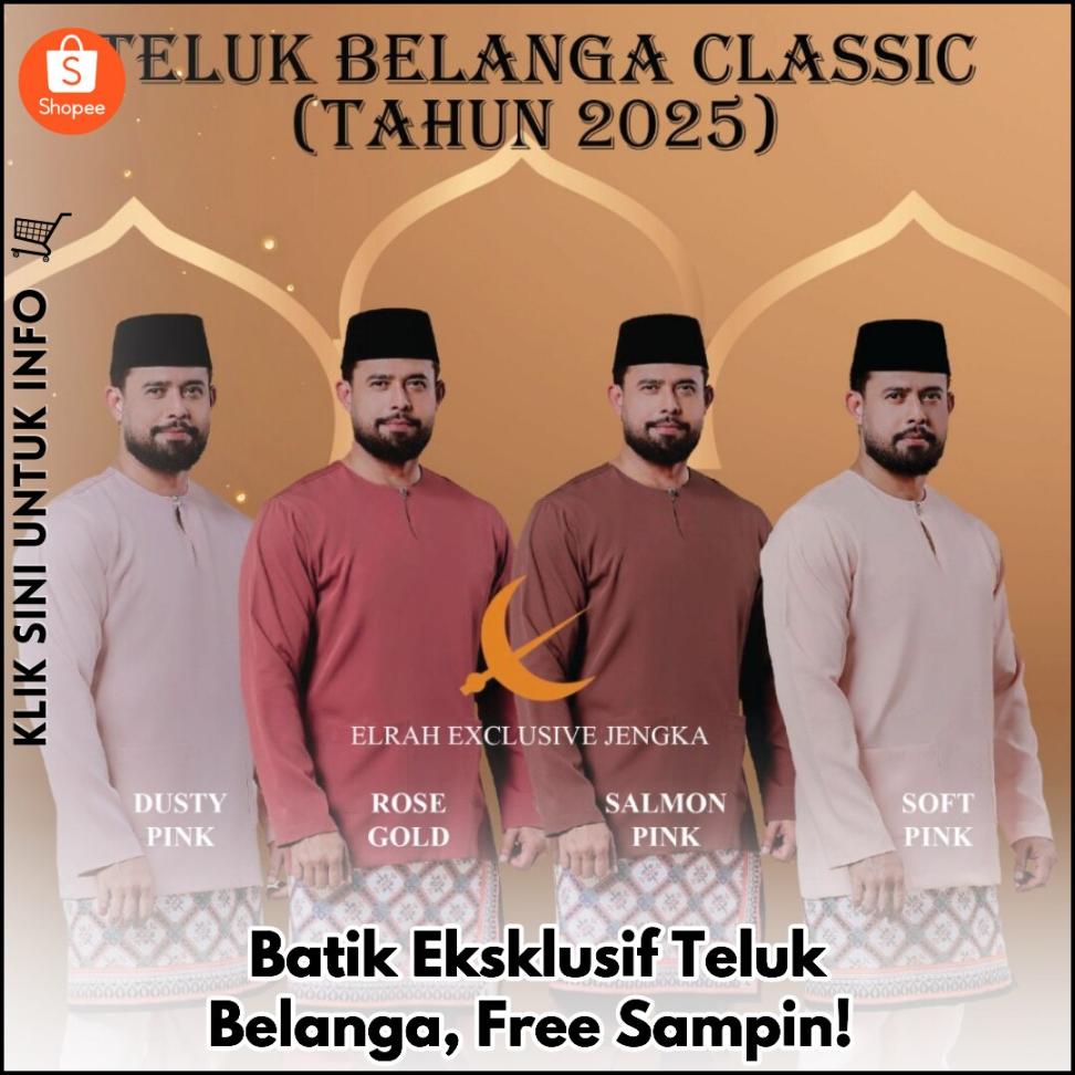 Batik Eksklusif Teluk Belanga, Free Sampin!