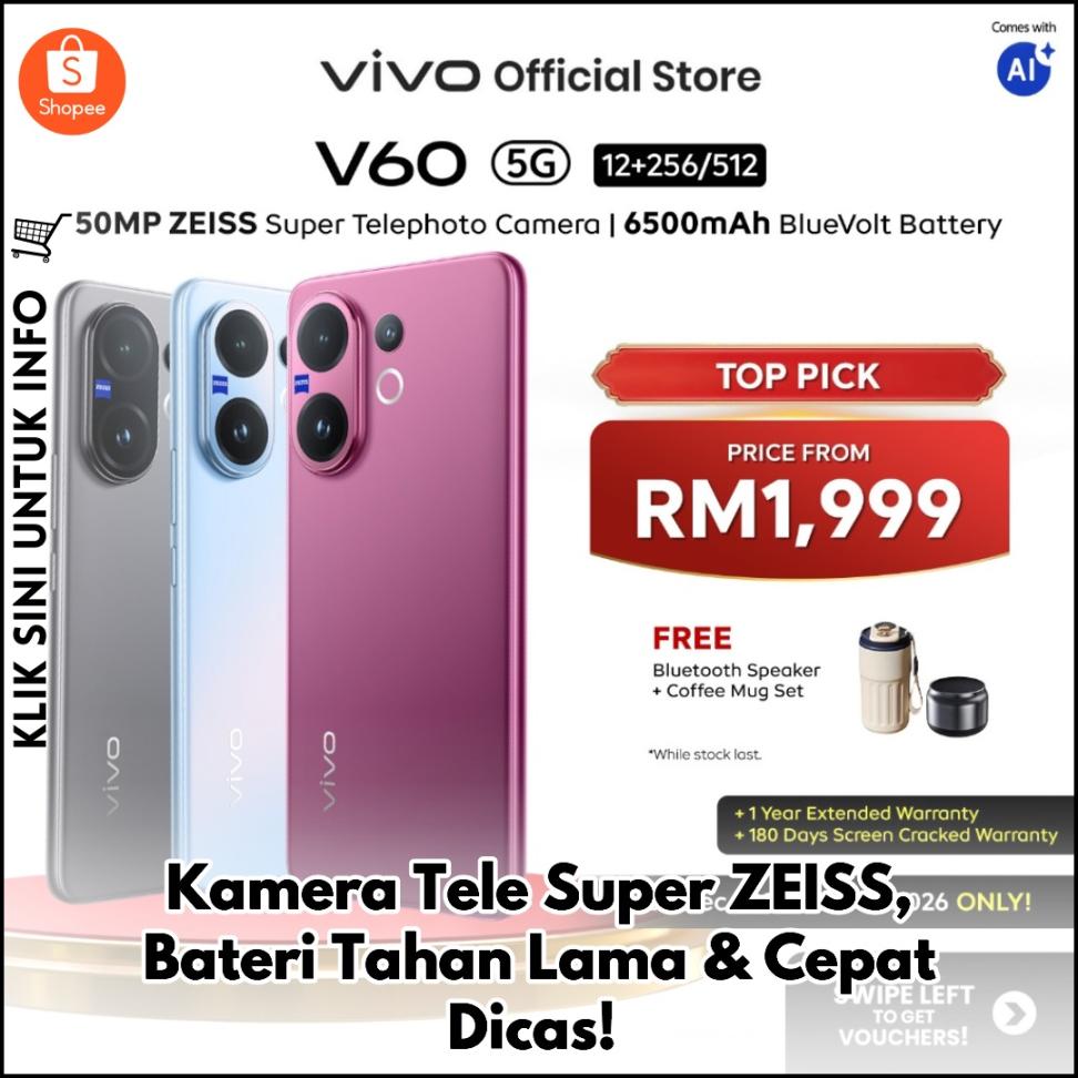 Kamera Tele Super ZEISS, Bateri Tahan Lama & Cepat Dicas!