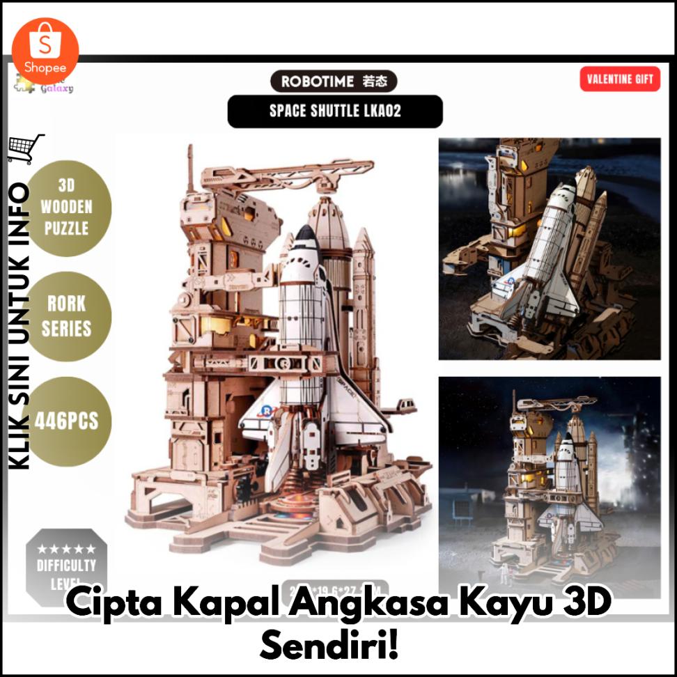 Cipta Kapal Angkasa Kayu 3D Sendiri!