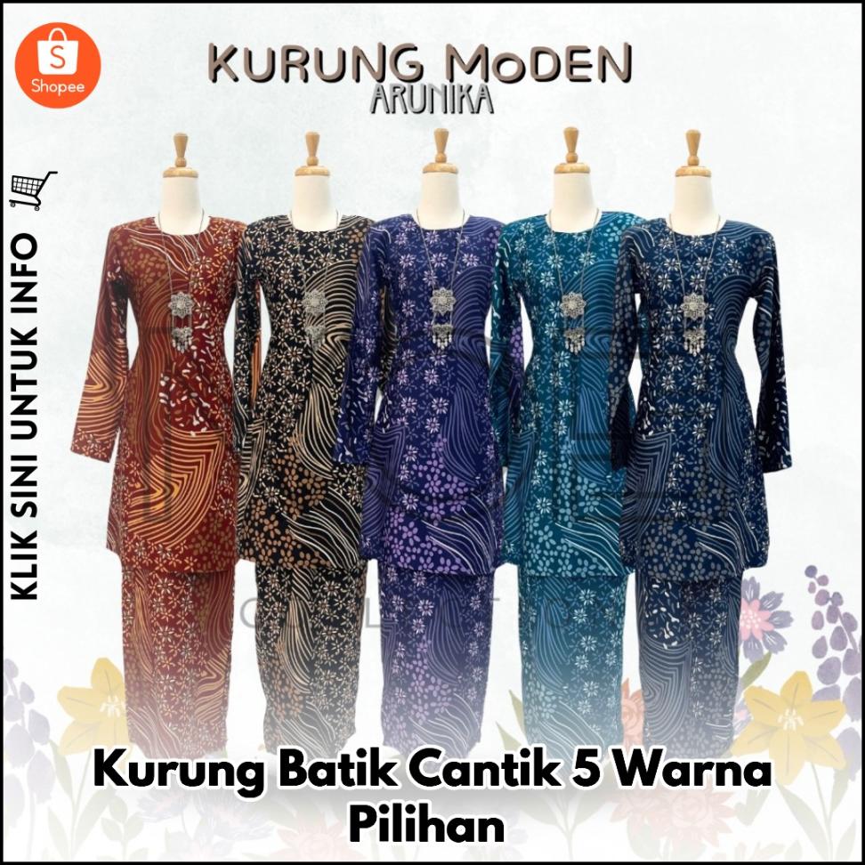 Kurung Batik Cantik 5 Warna Pilihan