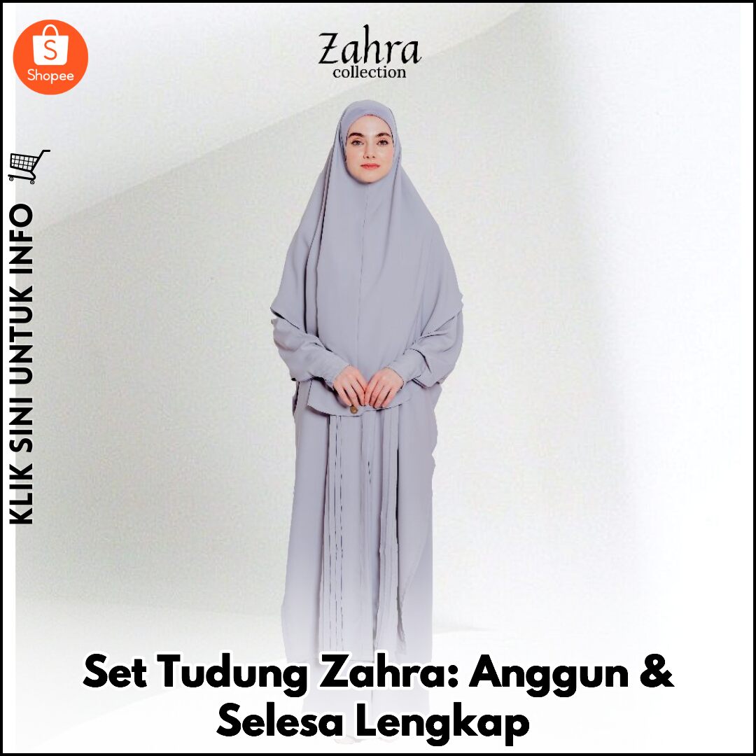Set Tudung Zahra: Anggun & Selesa Lengkap