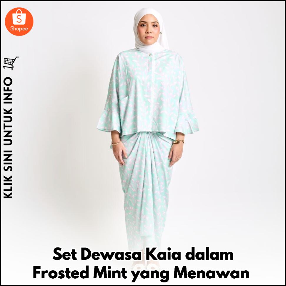 Set Dewasa Kaia dalam Frosted Mint yang Menawan