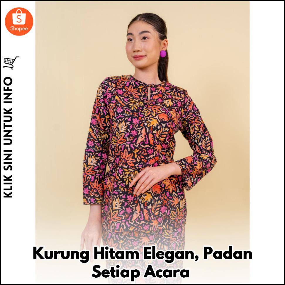 Kurung Hitam Elegan, Padan Setiap Acara