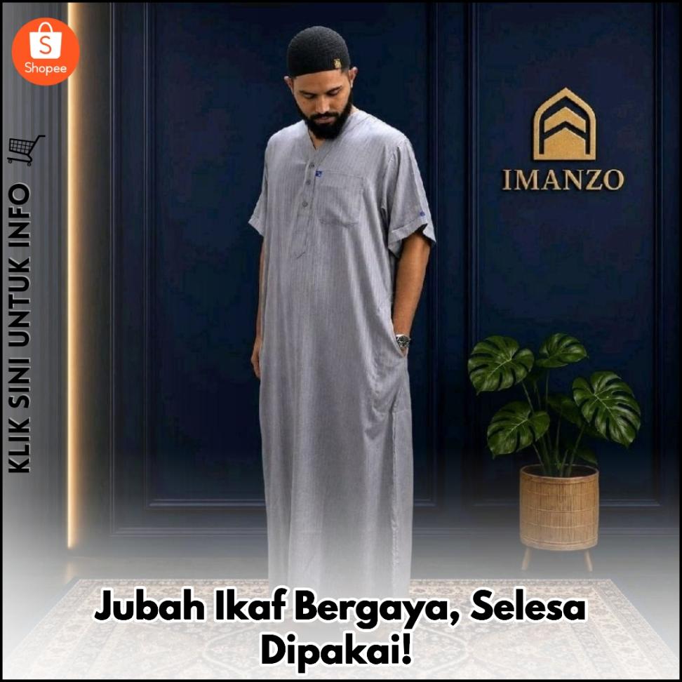 Jubah Ikaf Bergaya, Selesa Dipakai!
