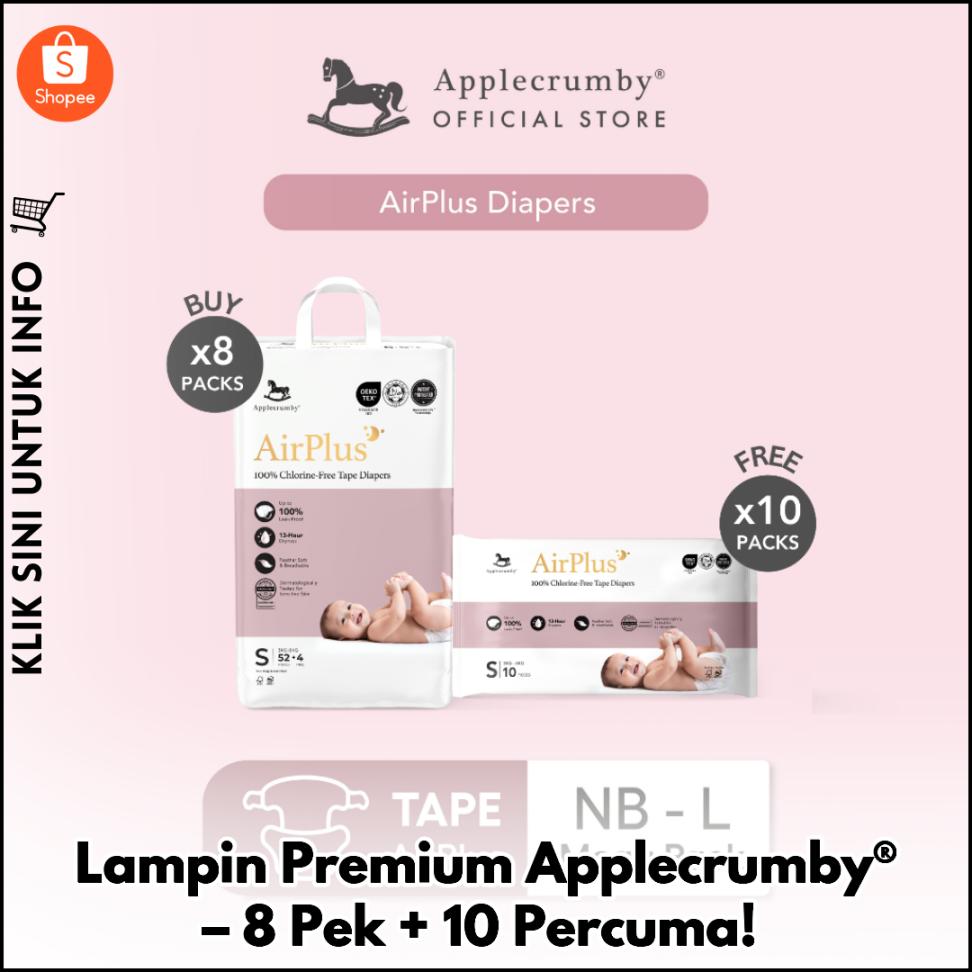 Lampin Premium Applecrumby® – 8 Pek + 10 Percuma!