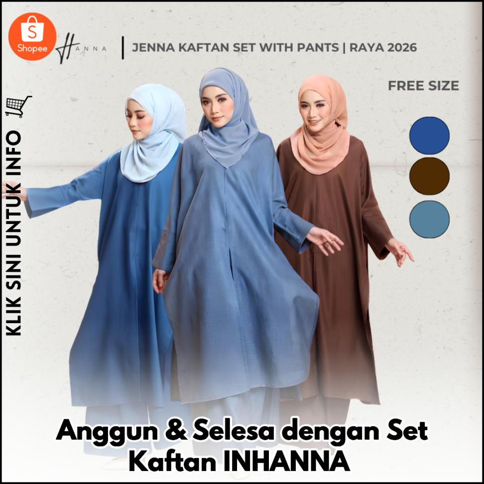 Set Kaftan Jenna Pants – Anggun & Selesa!