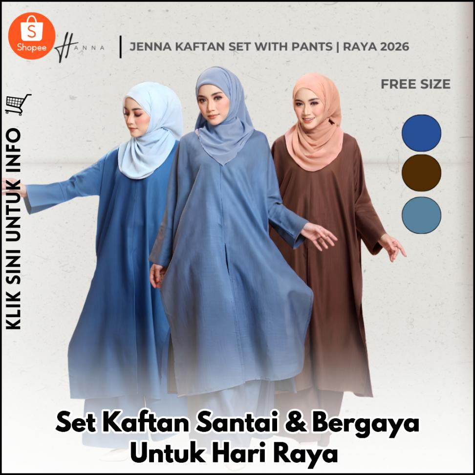 Set Kaftan Santai & Bergaya Untuk Hari Raya