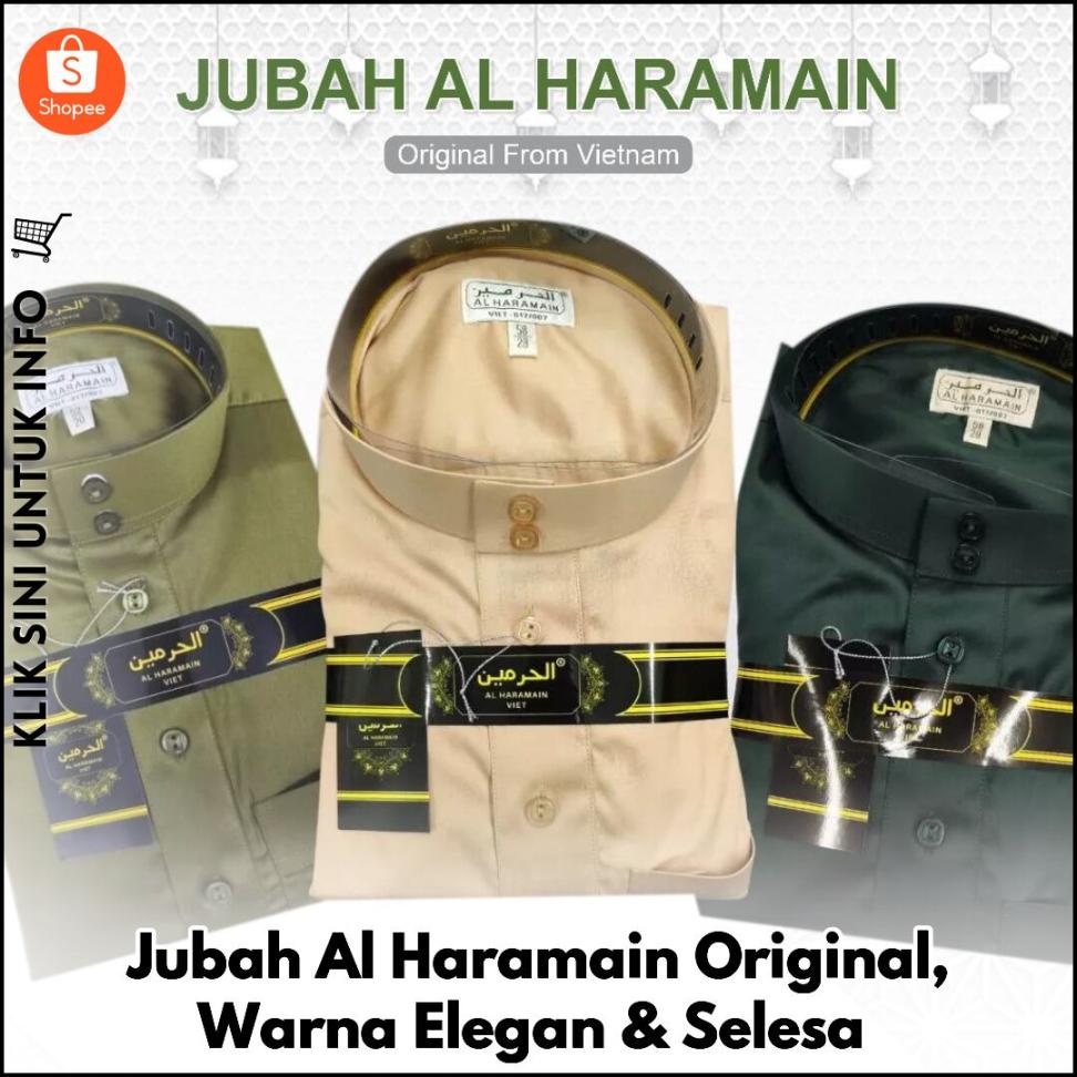 Jubah Al Haramain Original, Warna Elegan & Selesa