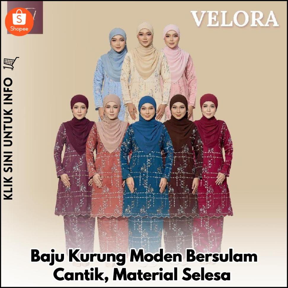 Baju Kurung Moden Bersulam Cantik, Material Selesa