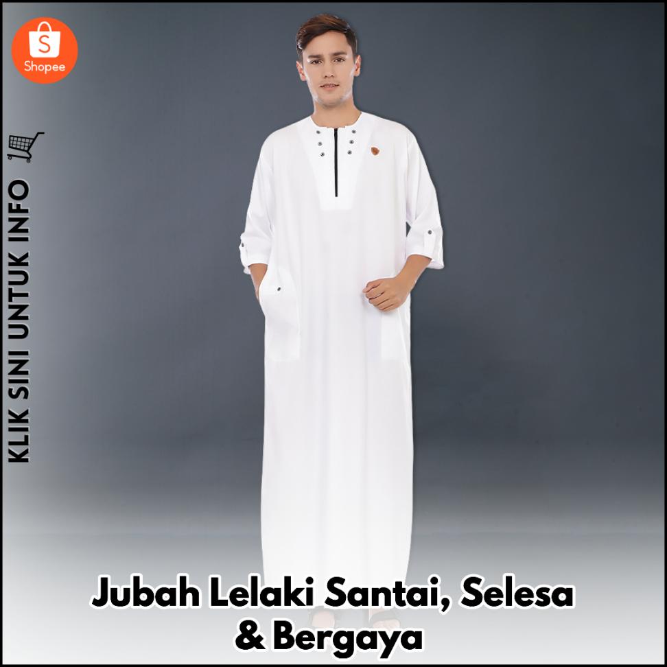 Jubah Lelaki Santai, Selesa & Bergaya