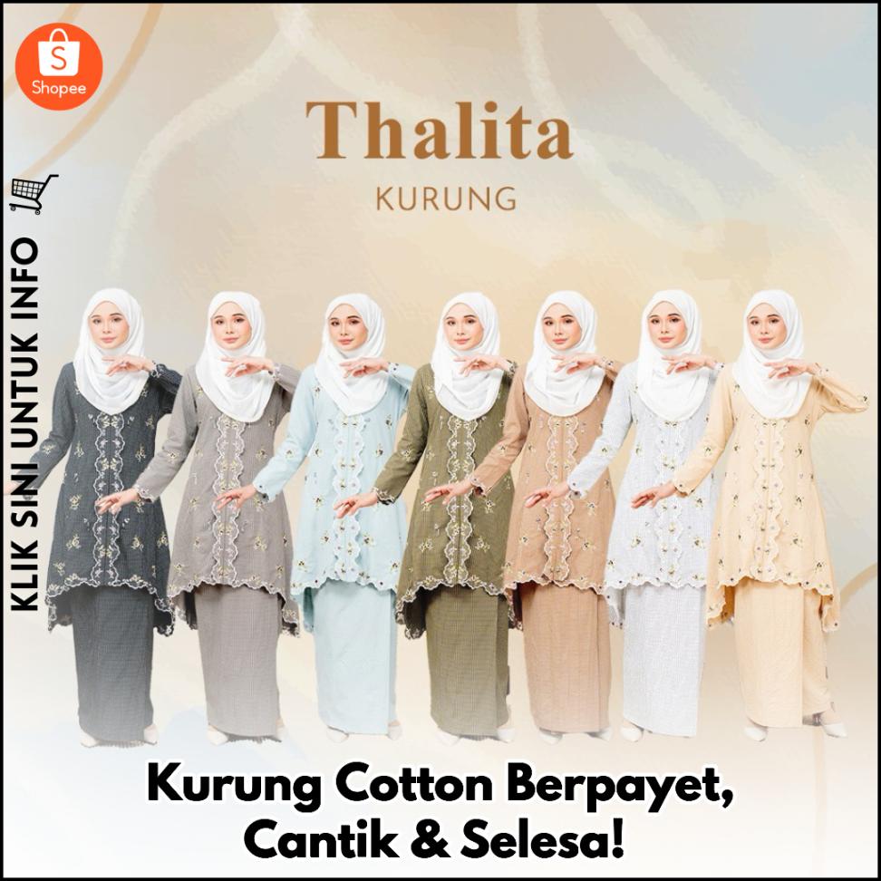Kurung Cotton Berpayet, Cantik & Selesa!