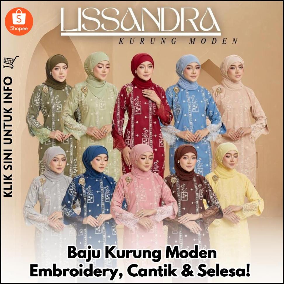 Baju Kurung Moden Embroidery, Cantik & Selesa!