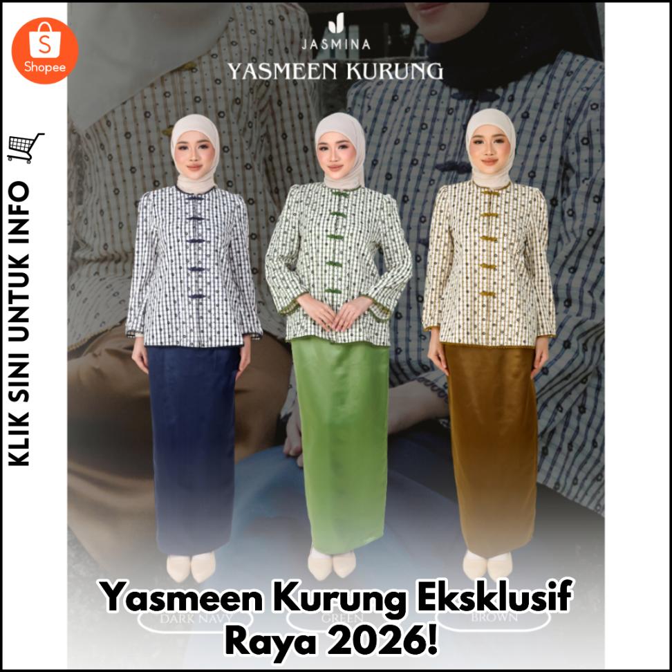 Yasmeen Kurung Eksklusif Raya 2026!