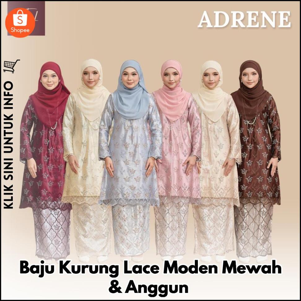 Baju Kurung Lace Moden Mewah & Anggun