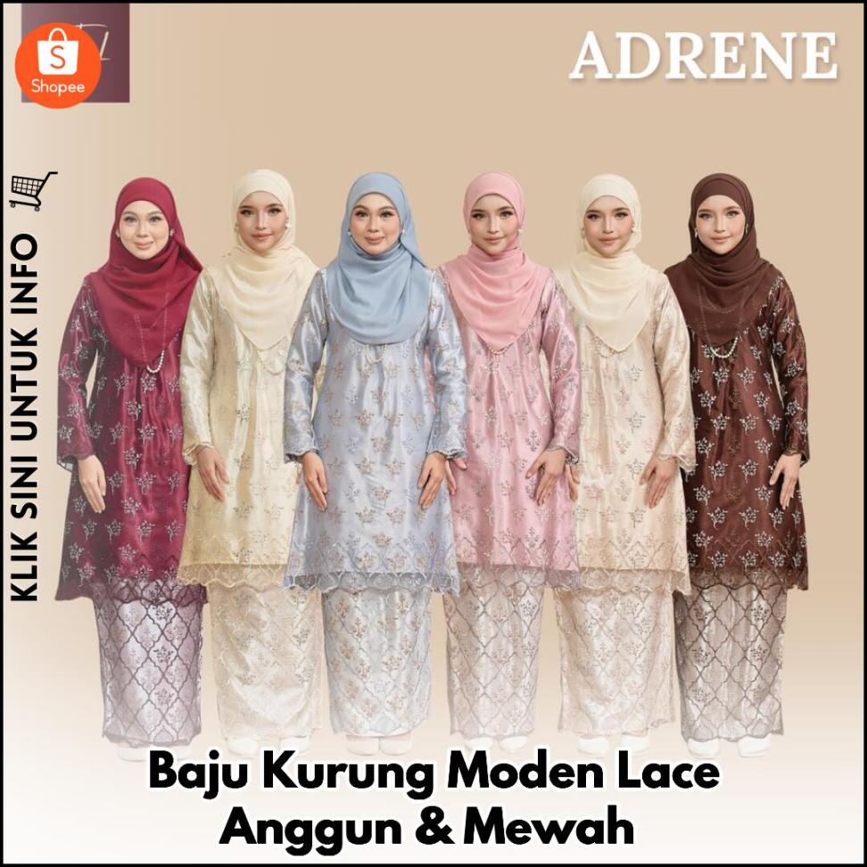 Baju Kurung Moden Lace Anggun & Mewah