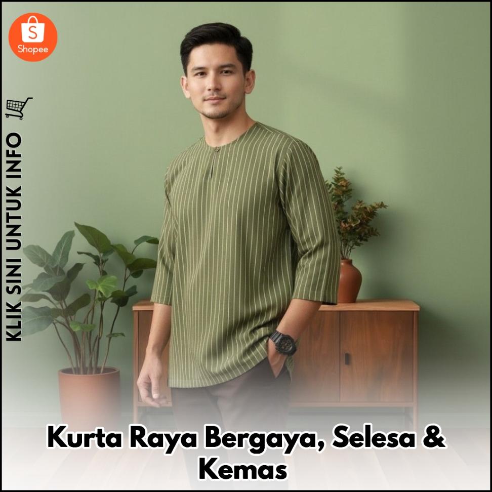 Kurta Raya Bergaya, Selesa & Kemas