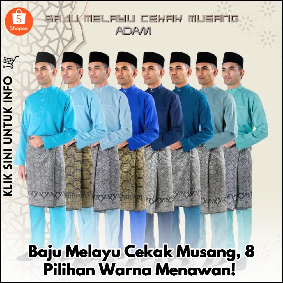 Baju Melayu Cekak Musang, 8 Pilihan Warna Menawan!