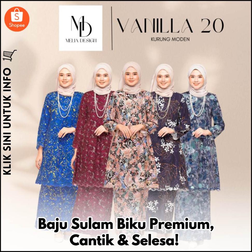 Baju Sulam Biku Premium, Cantik & Selesa!