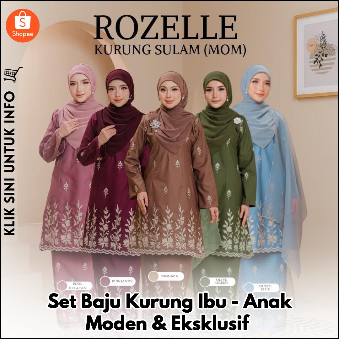 Set Baju Kurung Ibu-Anak Moden & Eksklusif