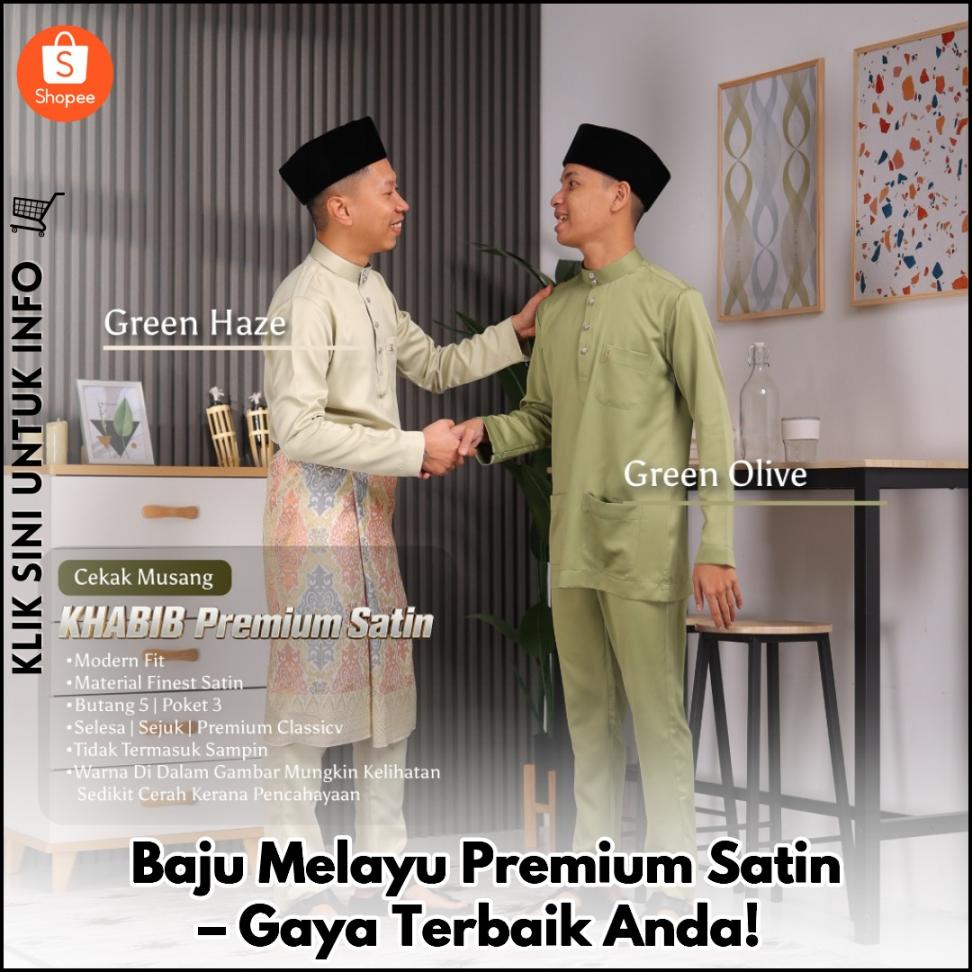 Baju Melayu Premium Satin – Gaya Terbaik Anda!