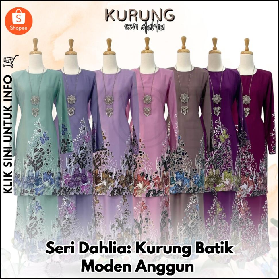Seri Dahlia: Kurung Batik Moden Anggun