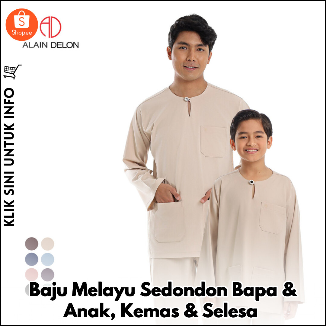 Baju Melayu Sedondon Bapa & Anak, Kemas & Selesa