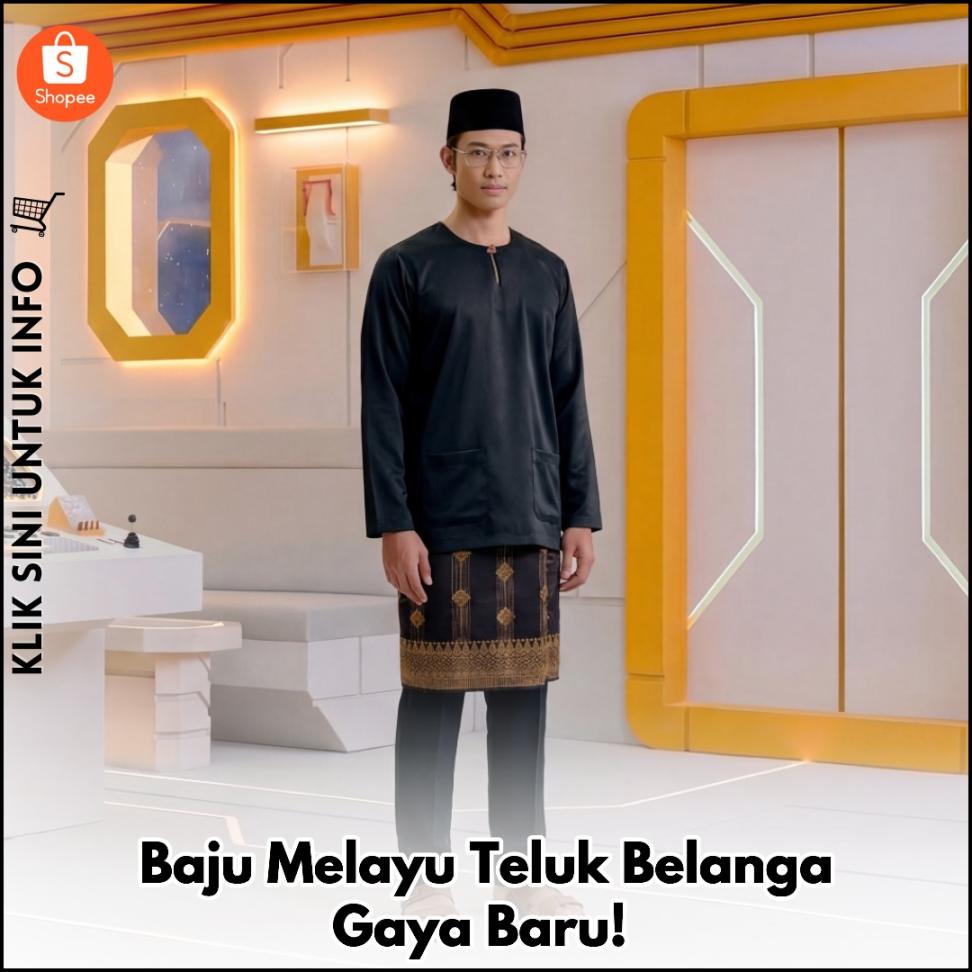 Baju Melayu Terkini – Tema Hitam Putih Kuning!