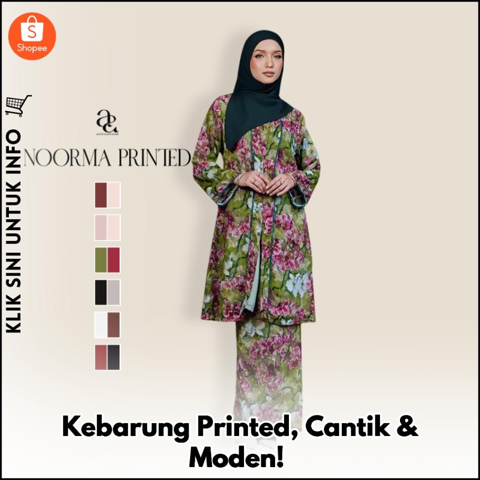 Kebarung Printed, Cantik & Moden!